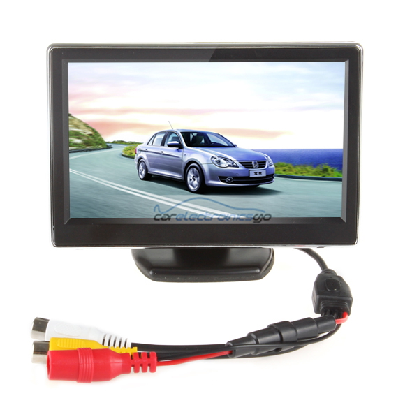 iParaAiluRy® 5" Digital Car Rear View Monitor for VCD/DVD/GPS/Camera TFT-LCD LCD Display - Click Image to Close