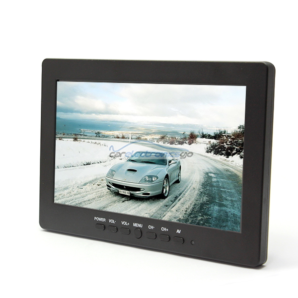 iParaAiluRy® 7" TFT Car Rear View Monitor with 3 AV Inputs High Performance Color LCD - Click Image to Close