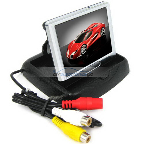 iParaAiluRy® 3.5 Inch TFT-LCD Car Monitor 2-channel Video Input 960H x 240V