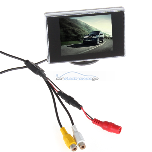 iParaAiluRy® 3.5" Mini TFT-LCD Car Monitor ?2-channel Color LCD Display