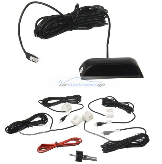 iParaAiluRy® 4 Sensors LED Monitor Car Parking Sensor Reverse Radar