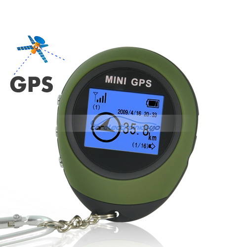 iParaAiluRy® Keychain Design Mini GPS Receiver + GPS Location Finder with 512K Flash Memory