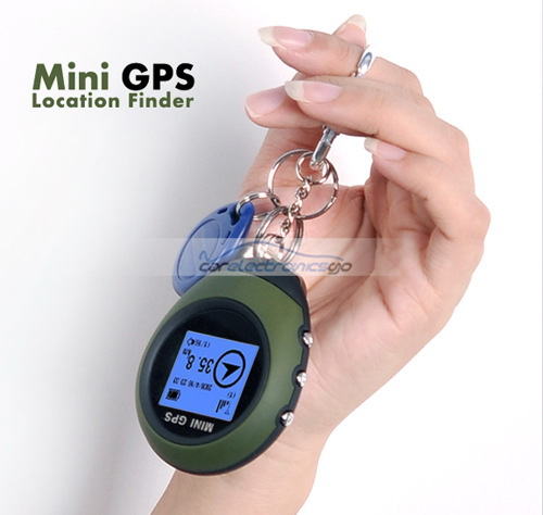 iParaAiluRy® Keychain Design Mini GPS Receiver + GPS Location Finder with 512K Flash Memory