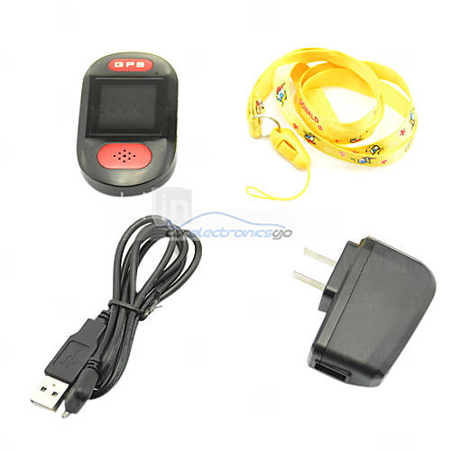 iParaAiluRy® 1.44" LCD Mini Quad Bands GPS Tracker with Cell Phone and 3-Preset Call Buttons