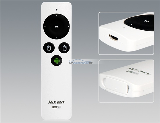 iParaAiluRy® New 2.4G Measy RC9 Sensitive Wireless Air Mouse White For Android TV Mac - Click Image to Close