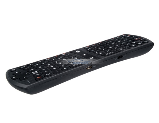 iParaAiluRy® New Rii RT-MWK24 2.4GHz Mini Wireless Keyboard With Air Mouse Black