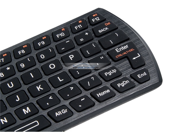 iParaAiluRy® New Rii RT-MWK24 2.4GHz Mini Wireless Keyboard With Air Mouse Black