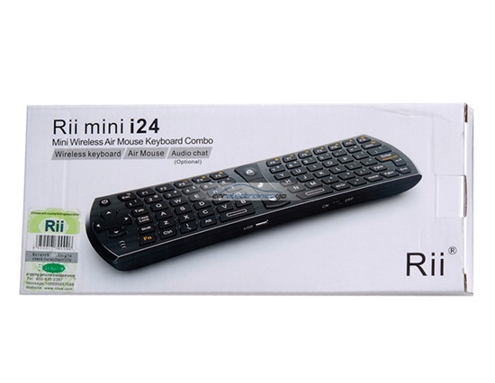 iParaAiluRy® New Rii RT-MWK24 2.4GHz Mini Wireless Keyboard With Air Mouse Black