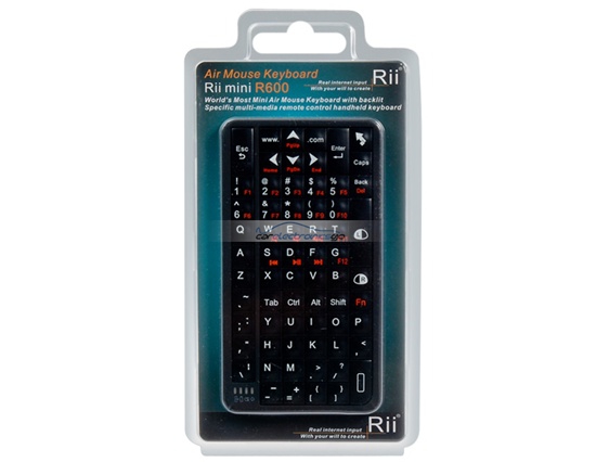 iParaAiluRy® New Hot Rii 518 Mini Bluetooth Wireless Air Mouse Keyboard with LED Backlight Black