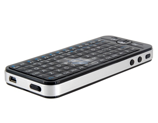 iParaAiluRy® New KP-810-16 2.4G RF Wireless 82-Key Keyboard & Air Mouse Black
