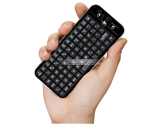 iParaAiluRy® New 2.4GHz Wireless Air Fly Mouse With Keyboard Black