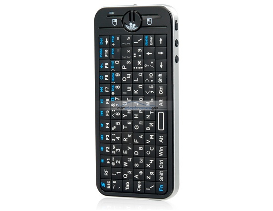 iParaAiluRy® New KP-810 2.4G RF 82-key Mini Wireless Keyboard & Air Mouse Russian Version Black