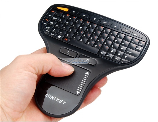 iParaAiluRy® New N5903 2.4GHz Palm-sized Wireless Keyboard With Mouse Black