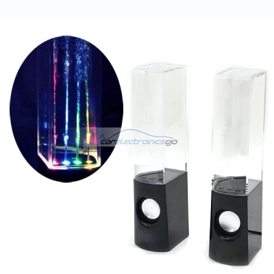 iParaAiluRy® Mini Water Fountain Speakers with Dancing LED Lights for Laptop Computer MP3 Audio Sound