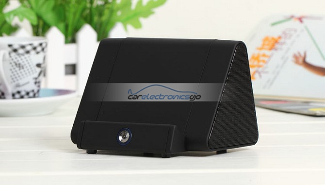 iParaAiluRy® Portable Magnetic Wireless Speaker Induction Speaker For iPad Black