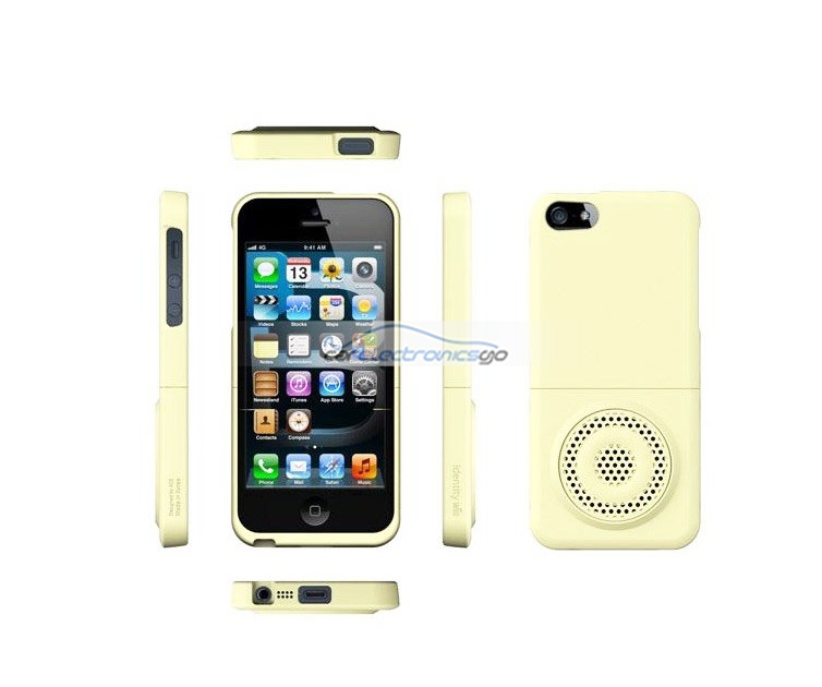 iParaAiluRy® Mini Fashion Natural Resonance Megaphone Induction Speaker For Apple iPhone5 with Mult-color