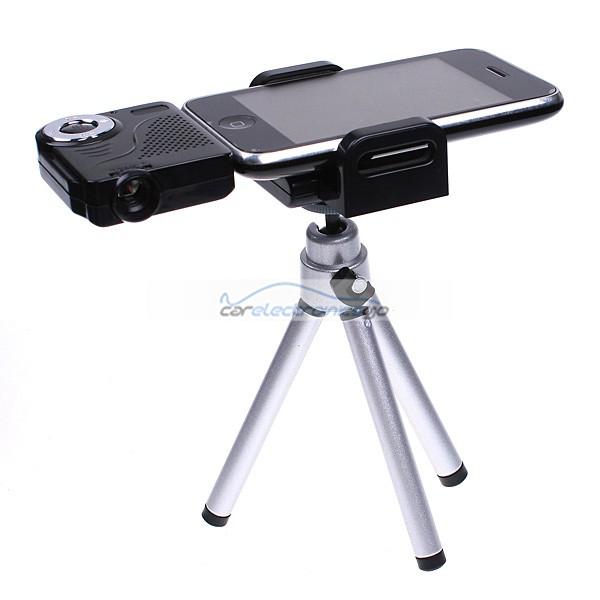 iParaAiluRy® Mini Portable Projector for iPod iPhone Tripod - Mini Multimedia Pocket Cinema - Click Image to Close