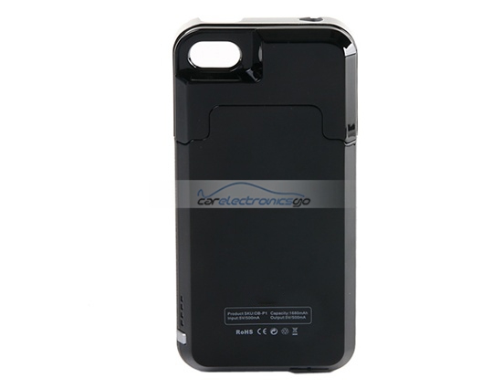 iParaAiluRy® 1680mAh Power Bank External battery Case for iPhone 4 Battery Case(Black)