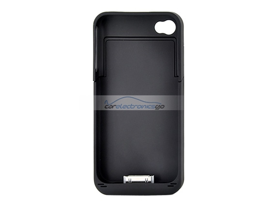 iParaAiluRy® 2000mAh Portable External Battery Case for iPhone 4S Battery Case(Black) - Click Image to Close