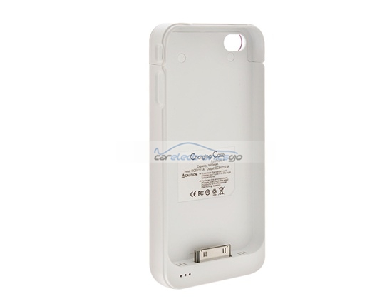 iParaAiluRy® 1600 mAh Protective External Battery Case for iPhone 4 & 4S Battery Case(Silver)