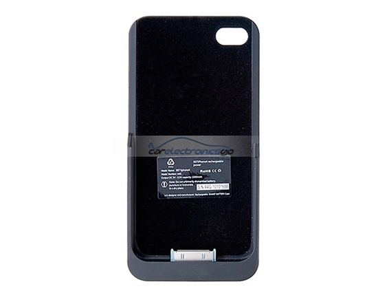 iParaAiluRy® 2200mAh Rechargeable External Battery Case for iPhone 4 / 4S Battery Case(Black)