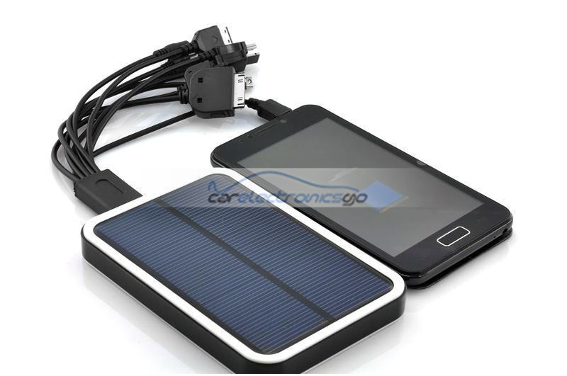 iParaAiluRy® 7000mAh Solar Power Bank with 10 in 1 USB Splitter Cable