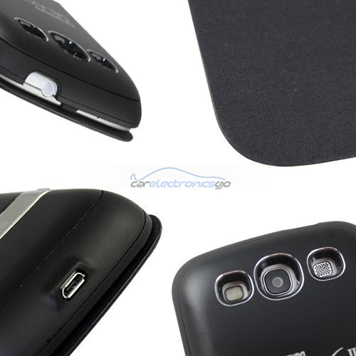 iParaAiluRy® 3200mAh External Battery Pack Charger Leather Case For Any Samsung Galaxy S3 Black