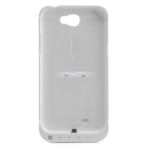 iParaAiluRy® 4800mAh Backup Battery for Samsung Galaxy Note 2 N7100 Battery Case White - Click Image to Close