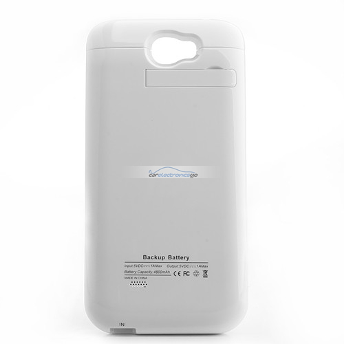 iParaAiluRy® 4800mAh Backup Battery for Samsung Galaxy Note 2 N7100 Battery Case White