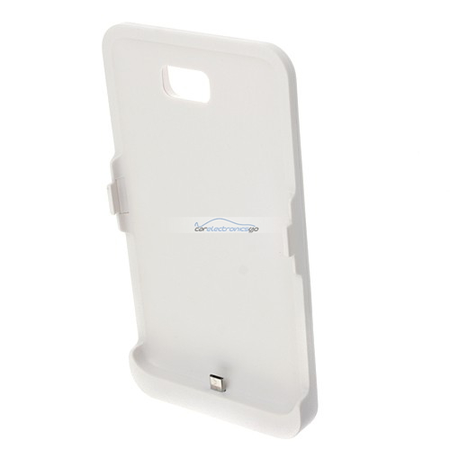 iParaAiluRy® 3200mAh Charger Case for Samsung Galaxy Note i9220 External Backup Battery White - Click Image to Close