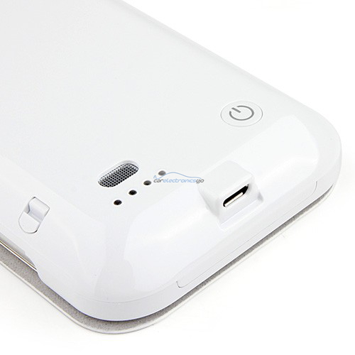 iParaAiluRy® 3300mAh External Backup Battery Case for Samsung S4 Power Pack Rechargeable White