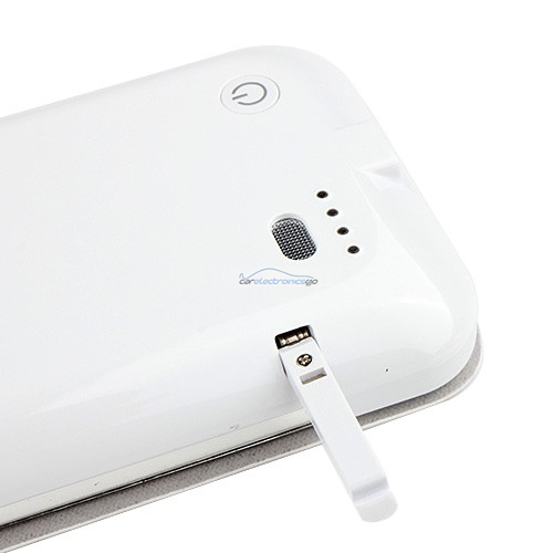 iParaAiluRy® 3300mAh External Backup Battery Case for Samsung S4 Power Pack Rechargeable White