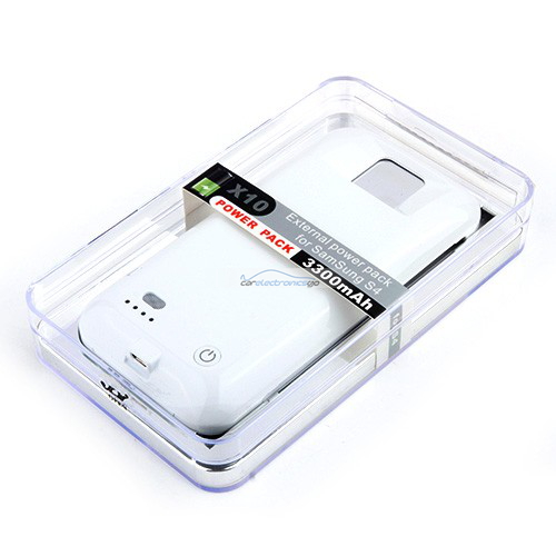 iParaAiluRy® 3300mAh External Backup Battery Case for Samsung S4 Power Pack Rechargeable White