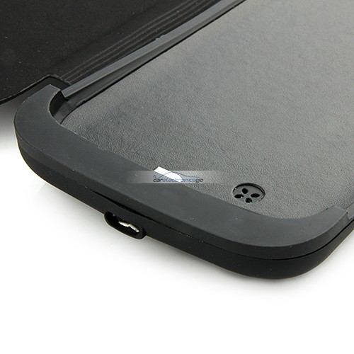 iParaAiluRy® 3000mAh LCD Protective Battery Case Cover for Samsung GALAXY S4 Backup Battery Black