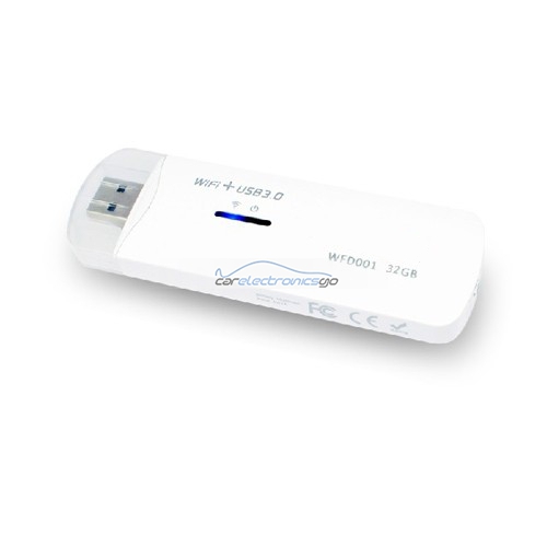 iParaAiluRy® 32GB USB 3.0 Flash Memory U Disk With 1050mAh WiFi Router White - Click Image to Close