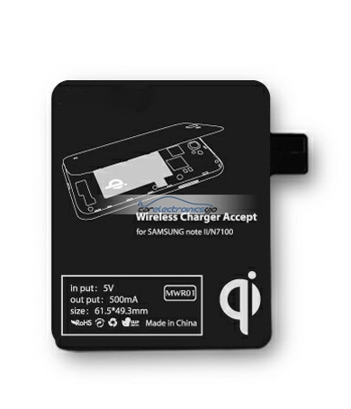 iParaAiluRy® Wireless Charger Pad with Receiver Tag Chip Coil for Samsung Note 2 QI Standard