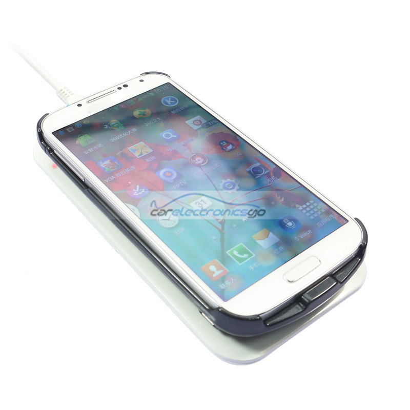iParaAiluRy® Wireless Charger with 2600mAh Power bank case For Galaxy S4 Charge Pad + Receiver Cover