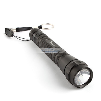 iParaAiluRy® New Aluminum LED Flashlight Torch Light FX 114 Police 5W 2xAA Black - Click Image to Close