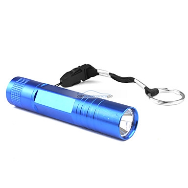 iParaAiluRy® Mini Superbright LED Flashlight Aluminum Keychain 1XAA Blue