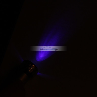 iParaAiluRy® 2 in 1 LED Keychain 3 LED Flashlight Torch Light 1 UV Black