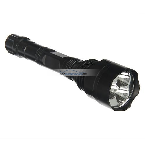 iParaAiluRy® High Power New Led Flashlight Torch  1-mode 3800 Lumens Aluminum 3X CREE XM-L T6 1-Mode 2x18650