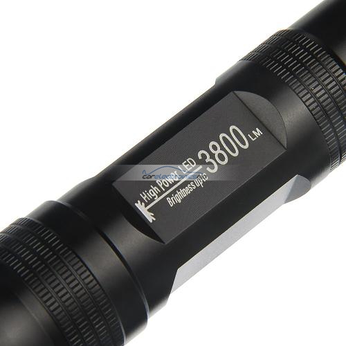 iParaAiluRy® High Power New Led Flashlight Torch  1-mode 3800 Lumens Aluminum 3X CREE XM-L T6 1-Mode 2x18650