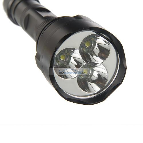 iParaAiluRy® High Power New LED Aluminum Flashlight Torch Light 1-mode 3800 Lumens 3X CREE XM-L T6 5-Mode 2x18650