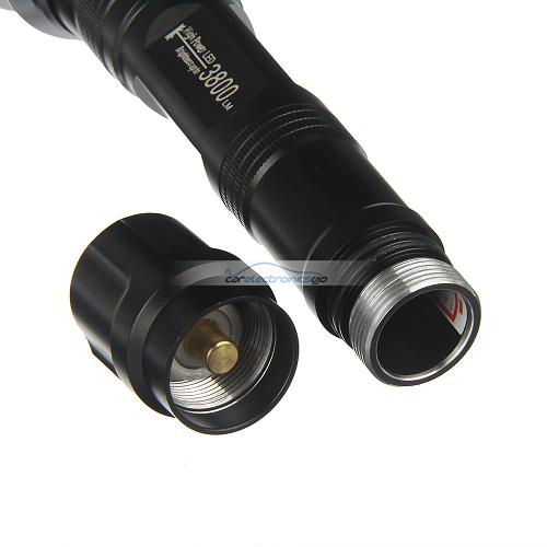 iParaAiluRy® High Power New LED Aluminum Flashlight Torch Light 1-mode 3800 Lumens 3X CREE XM-L T6 5-Mode 2x18650