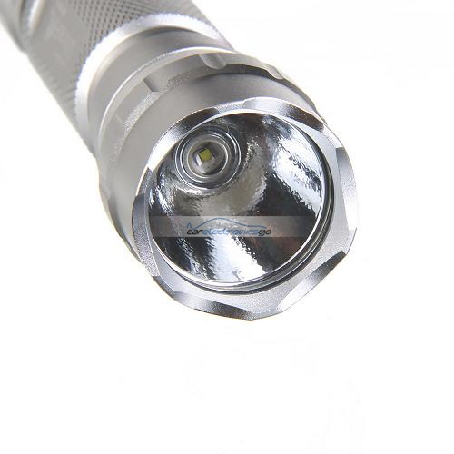 iParaAiluRy® UltraFire WF-501B CREE XM-L T6 New LED Aluminum Lumen Flashlight Torch Light 1000 Lumen 1-mode 1x18650/2x16340 Silver