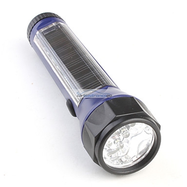iParaAiluRy® 6 LED Solar Power Flashlight Torch Light Solar Energy Flashlight