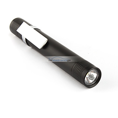 iParaAiluRy® New Aluminum LED Flashlight Torch Light XT-7119 3W 1xAAA Black Silver - Click Image to Close