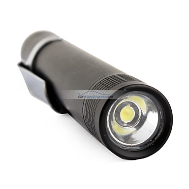 iParaAiluRy® New Aluminum LED Flashlight Torch Light XT-7119 3W 1xAAA Black Silver