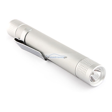 iParaAiluRy® New Aluminum LED Flashlight Torch Light XT-7119 3W 1xAAA Black Silver