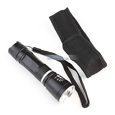 iParaAiluRy® New Aluminum Flashlight Torch Light  803 CREE Q5 LED Telescopic Zooming 3-Mode 1x18650